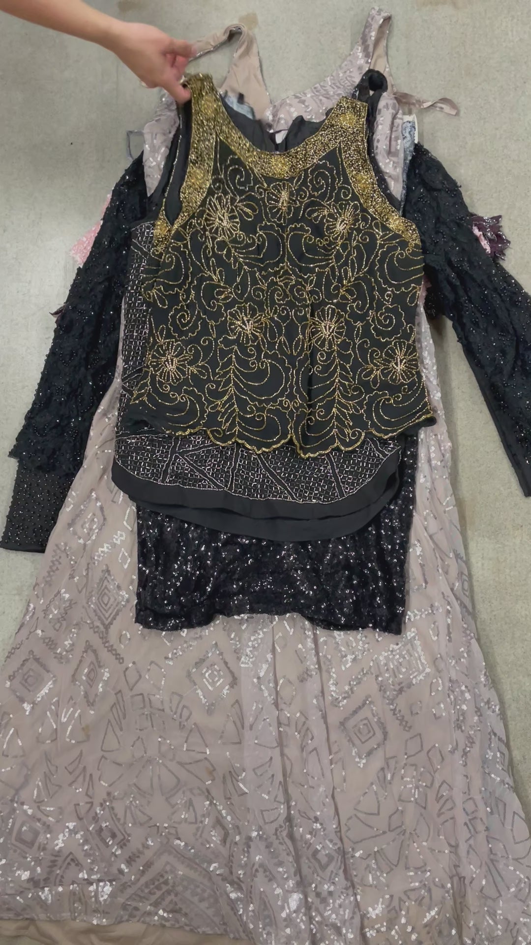 Collection of 50X SPARKLY DRESSES & TOPS in a gallery layout