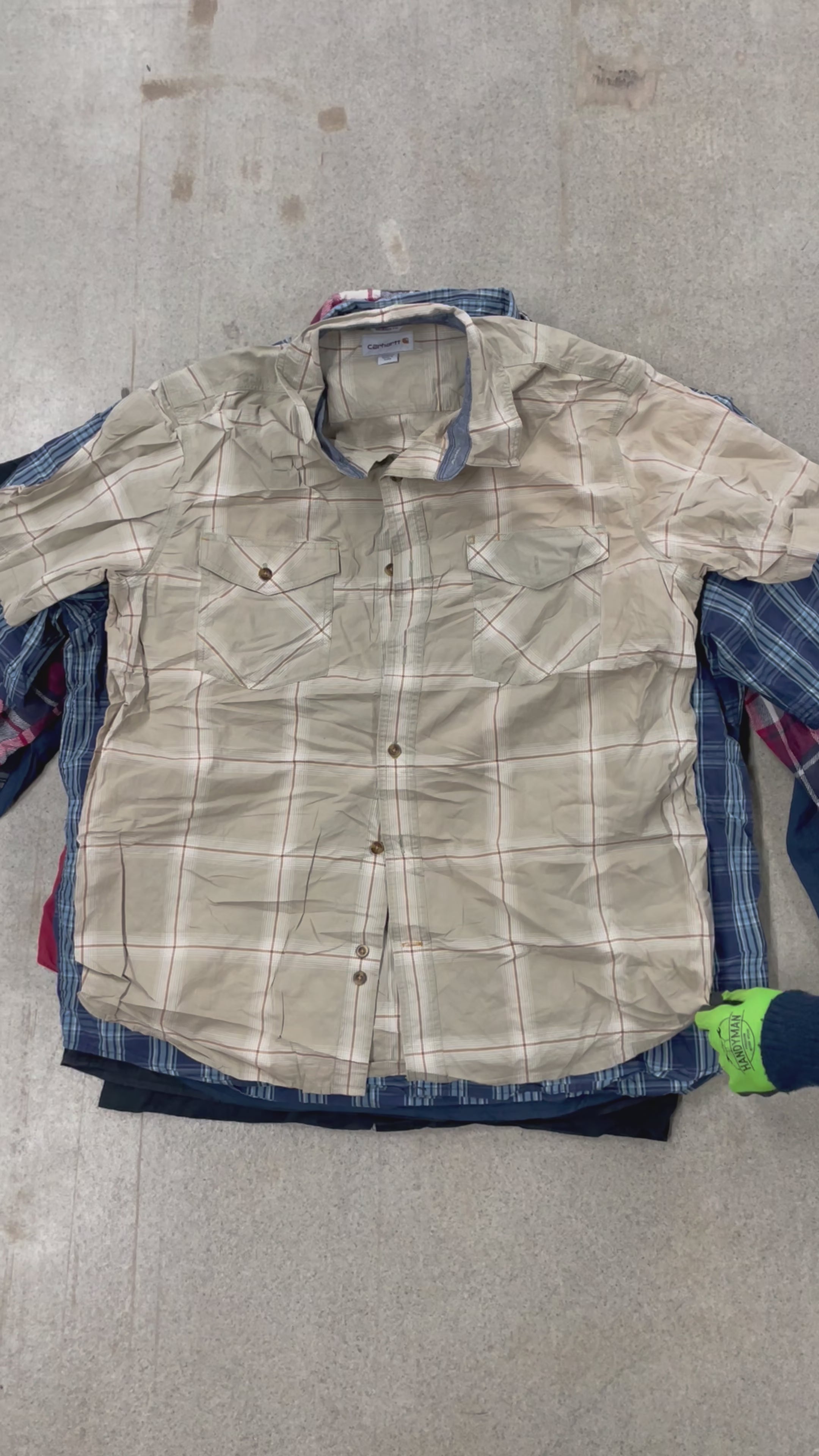 Collection of 100X CARHARTT & DICKIES SHIRTS in a gallery layout