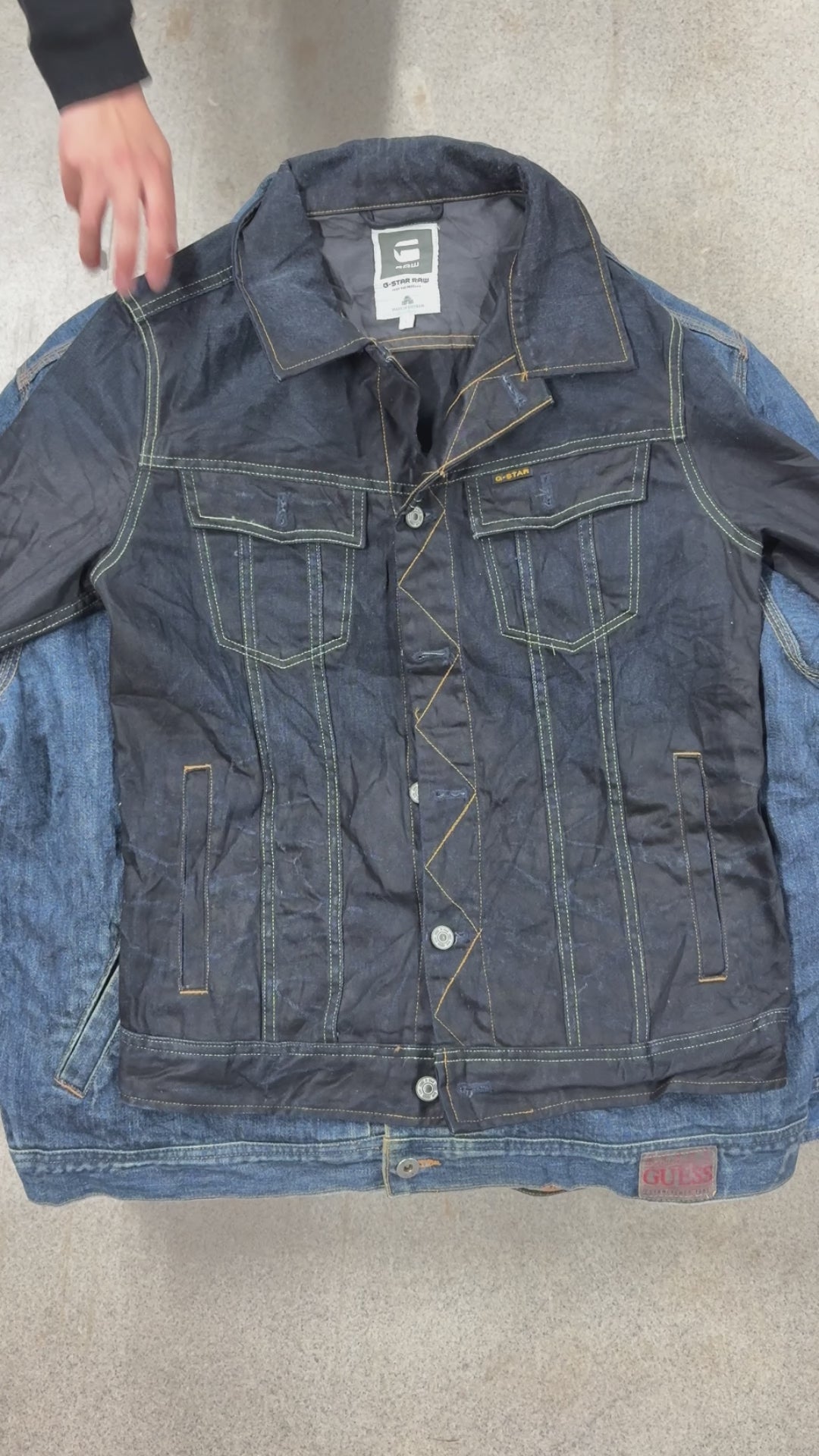 Collection of 25X BRANDED MEN'S DENIM JACKET in a gallery layout