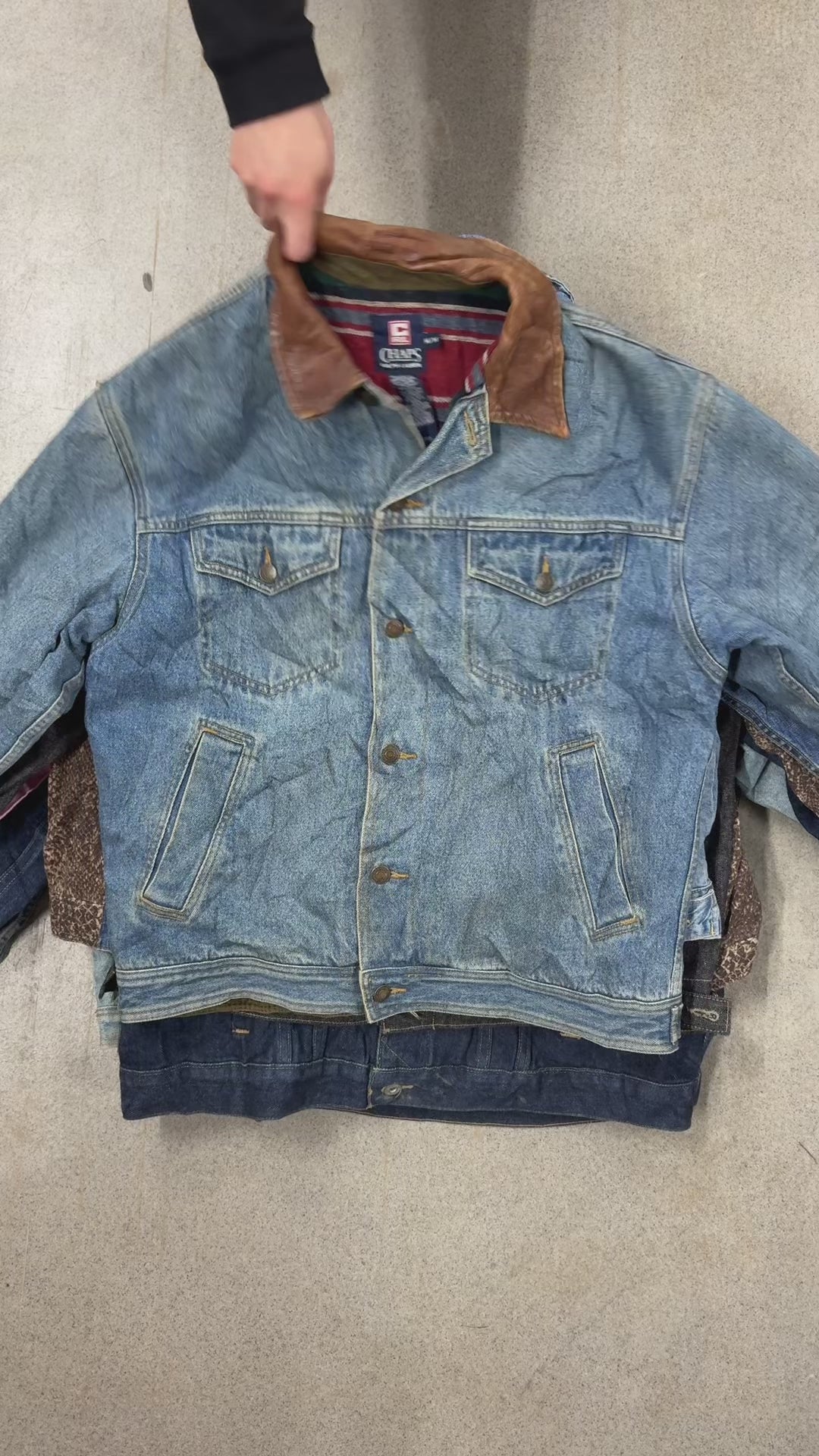 Collection of 15X PREMIUM BRAND DENIM JACKETS A/B MIX in a gallery layout