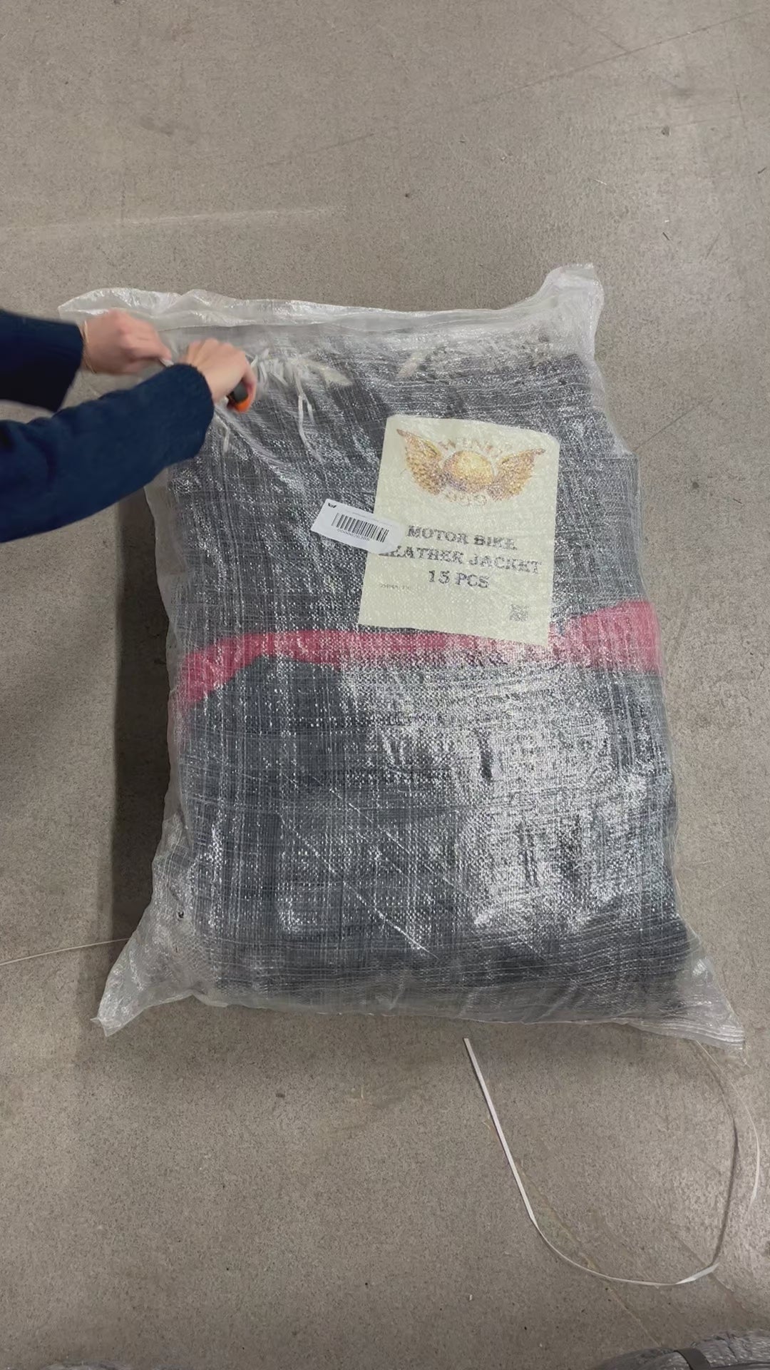 Collection of 8X MOTORBIKE LEATHER JACKET in a gallery layout