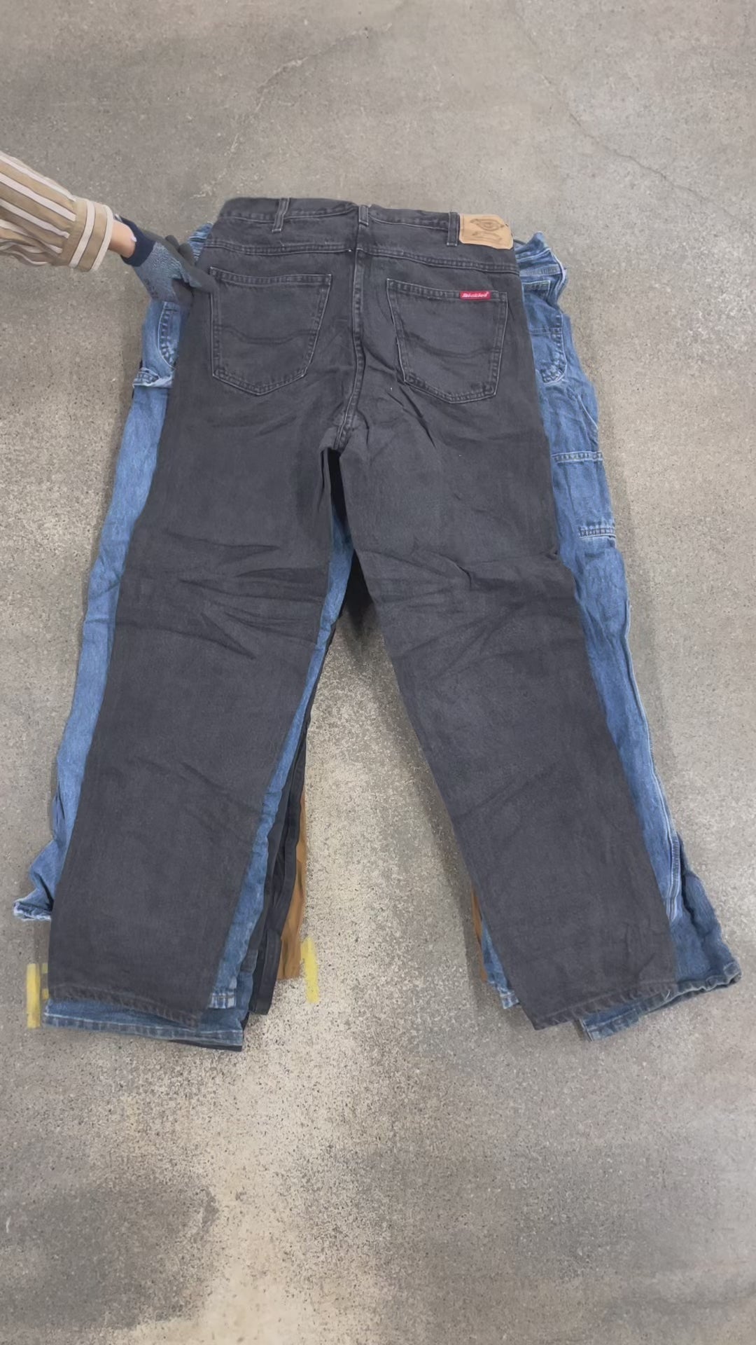 Collection of 30 X DICKIES DENIM PANTS (GRADE A/B) in a gallery layout