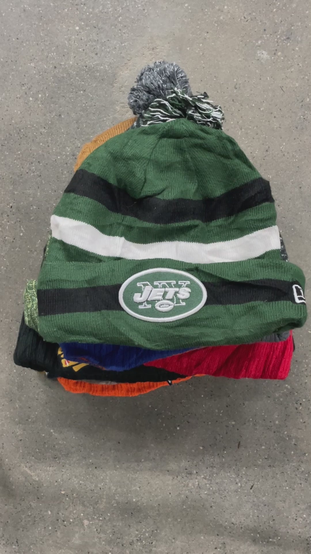 Collection of 100X BRANDED BEANIES in a gallery layout