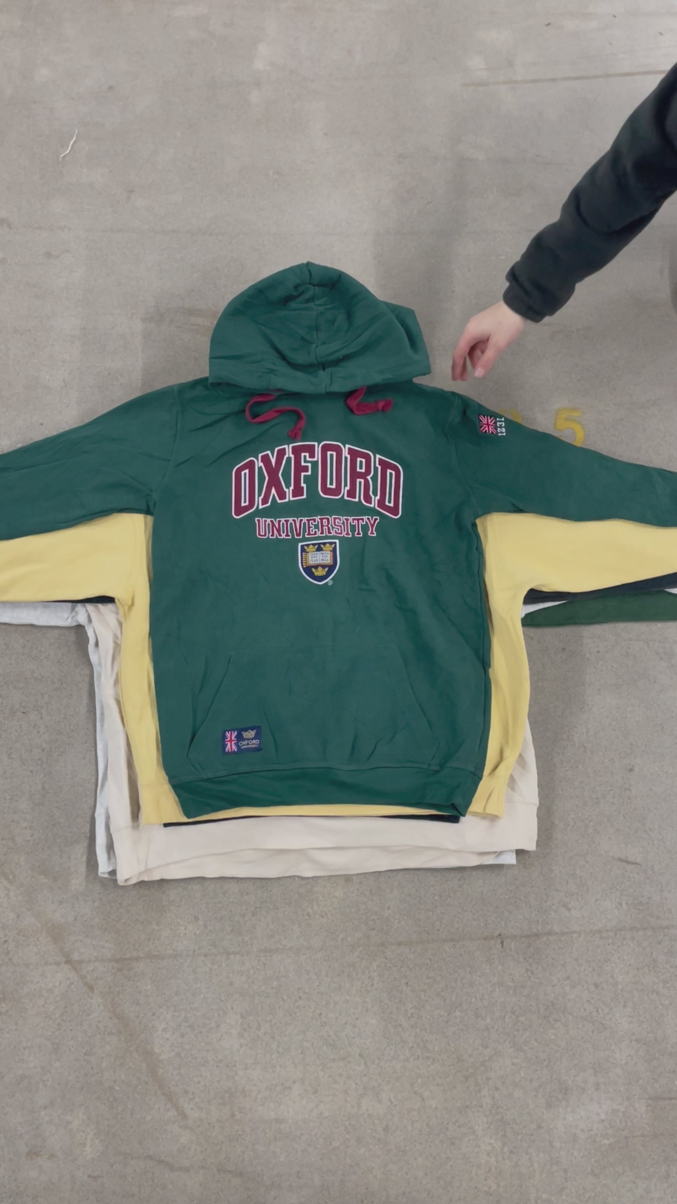 Collection of 25X UNIVERSITY SWEAT/HOODIES in a gallery layout