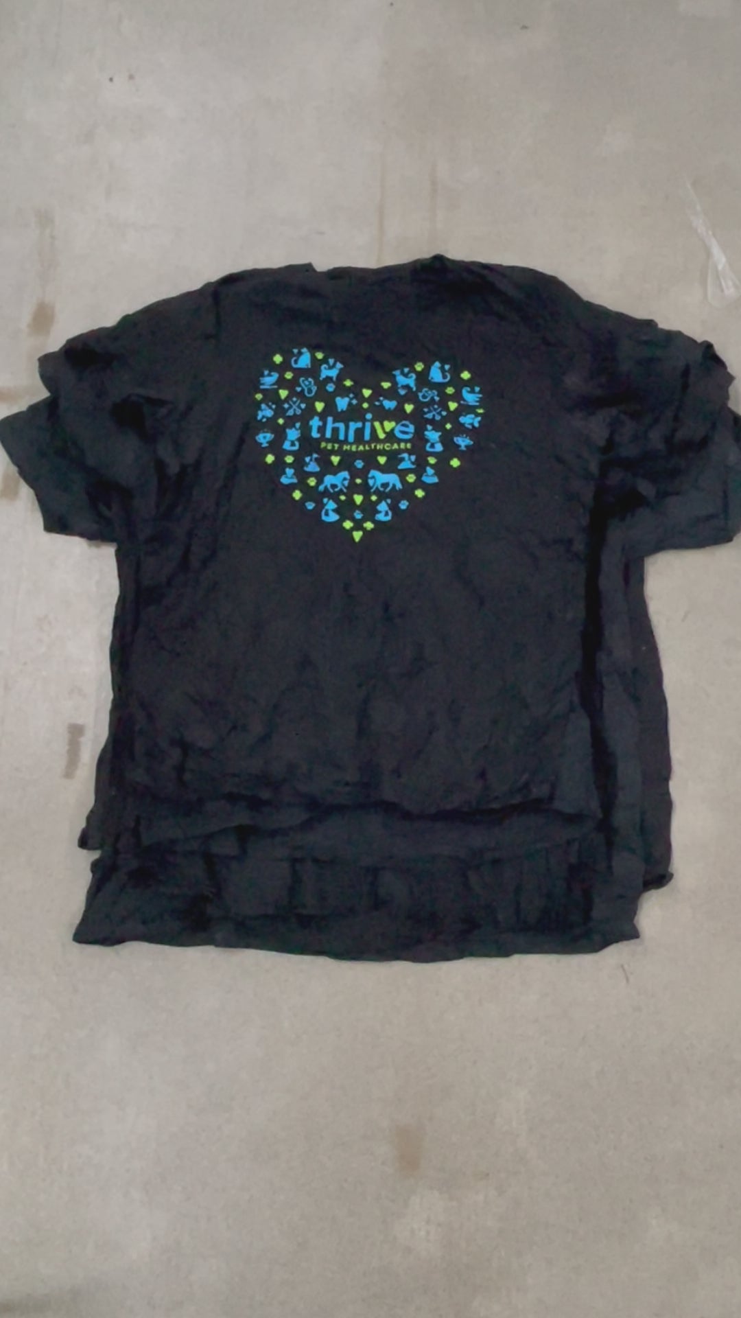 Collection of 100X BLACK PRINTED T-SHIRTS in a gallery layout