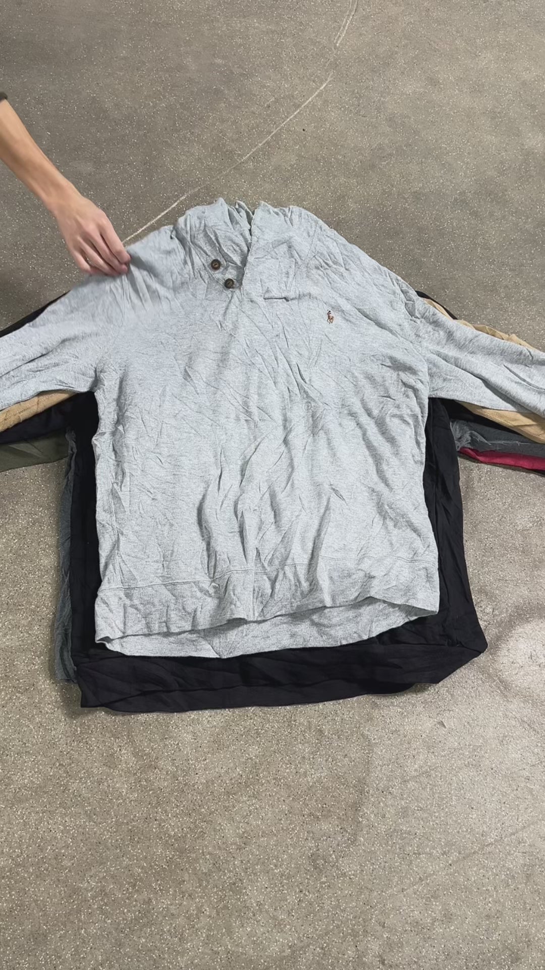 Collection of 25X POLO HALF BUTTON SWEATSHIRTS in a gallery layout