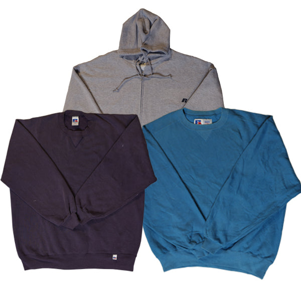 Collection of Russel Plain Sweatshirts/hoodies in a gallery layout