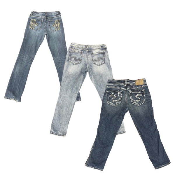 Collection of Y2K JEANS in a gallery layout